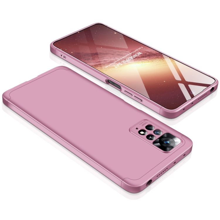 For Xiaomi Redmi Note 11 Pro 4G / 5G Global GKK Three Stage Splicing Full Coverage PC Case(Rose Gold) - Redmi Note 11 Pro Case by GKK | Online Shopping South Africa | PMC Jewellery