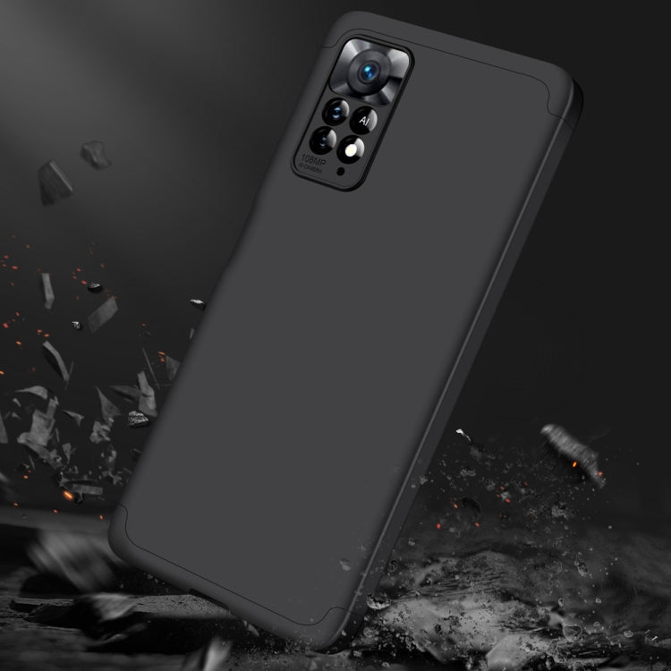 For Xiaomi Redmi Note 11 Pro 4G / 5G Global GKK Three Stage Splicing Full Coverage PC Case(Black) - Redmi Note 11 Pro Case by GKK | Online Shopping South Africa | PMC Jewellery