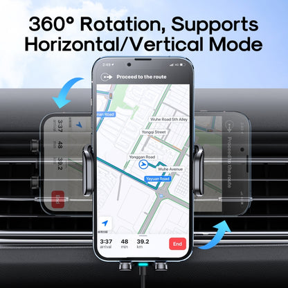 JOYROOM JR-ZS245 Car Air Outlet 15W Wireless Charger Phone Holder(Black) - Wireless Charger Holders by JOYROOM | Online Shopping South Africa | PMC Jewellery