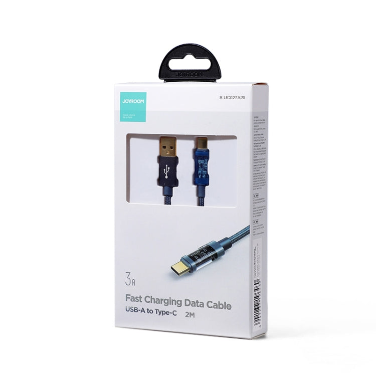 JOYROOM S-UC027A20 USB-A to USB-C / Type-C 3A Sync Data Cable, Cable Length:2m(Blue) - USB-C & Type-C Cable by JOYROOM | Online Shopping South Africa | PMC Jewellery