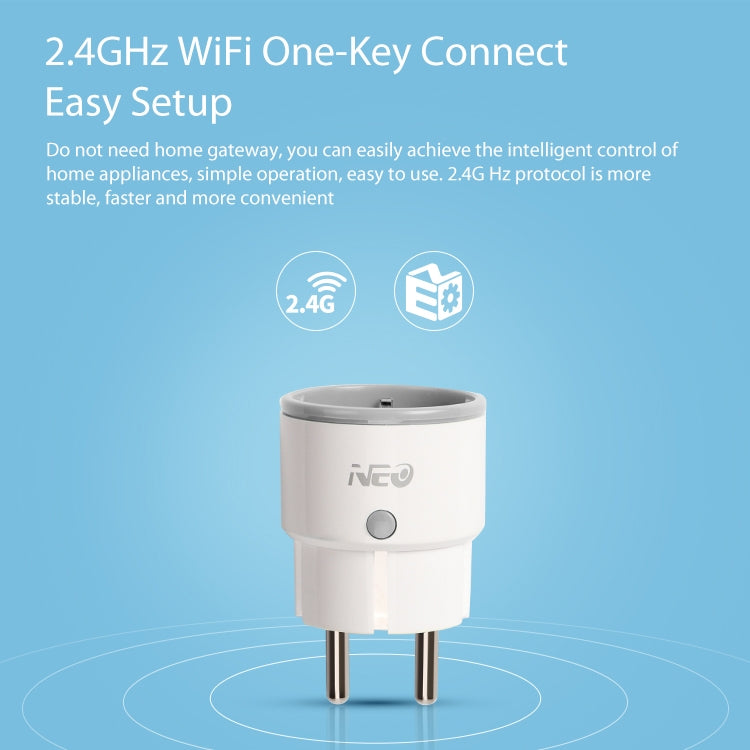 NEO NAS-WR01W 16A 2.4G WiFi EU Smart Plug - Smart Socket by NEO | Online Shopping South Africa | PMC Jewellery