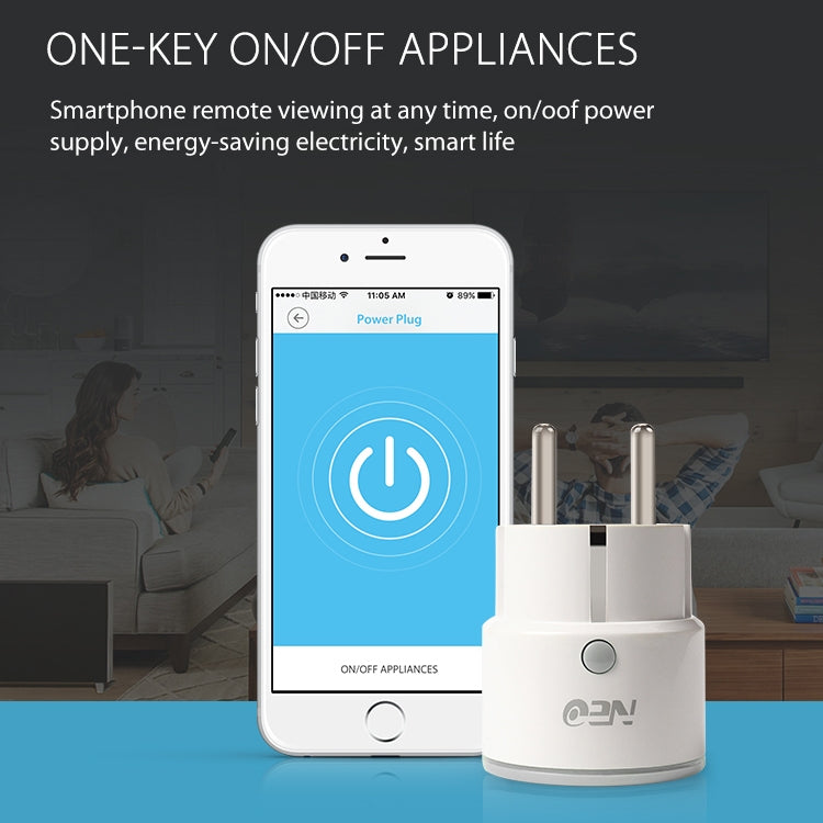 NEO NAS-WR01W 16A 2.4G WiFi EU Smart Plug - Smart Socket by NEO | Online Shopping South Africa | PMC Jewellery