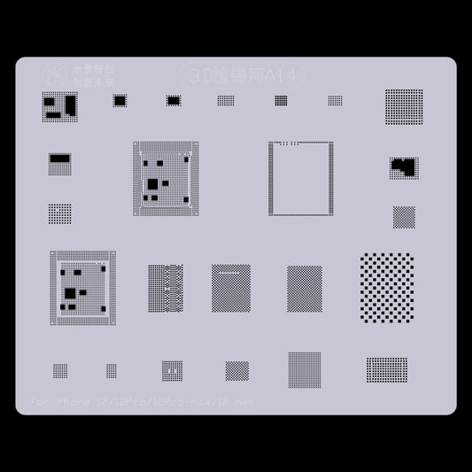 Mijing 3D BGA Solder Reball Tin Plant Net, Model:A14 - BGA Stencils by MIJING | Online Shopping South Africa | PMC Jewellery