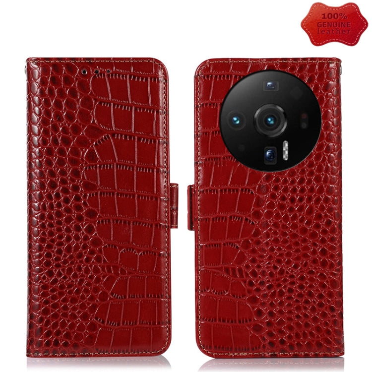 For Xiaomi 12S Ultra Crocodile Top Layer Cowhide Leather Phone Case(Red) - Xiaomi Cases by PMC Jewellery | Online Shopping South Africa | PMC Jewellery