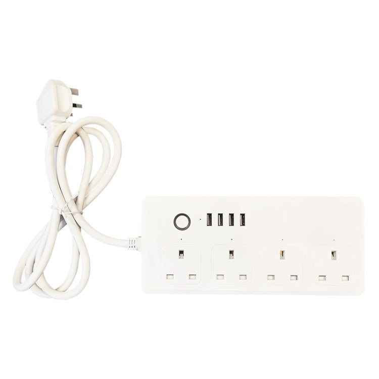 WIFI  13A SM-SO301-K 4 Holes + 4 USB Multi-purpose Smart Power Strip, UK Plug - Smart Socket by PMC Jewellery | Online Shopping South Africa | PMC Jewellery