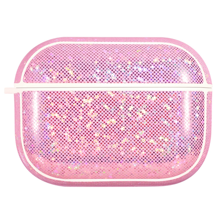 NIILLKIN Anti-fall PU + TPU Shining Protection Glitter Case for AirPods Pro(Pink) - For AirPods Pro by NILLKIN | Online Shopping South Africa | PMC Jewellery