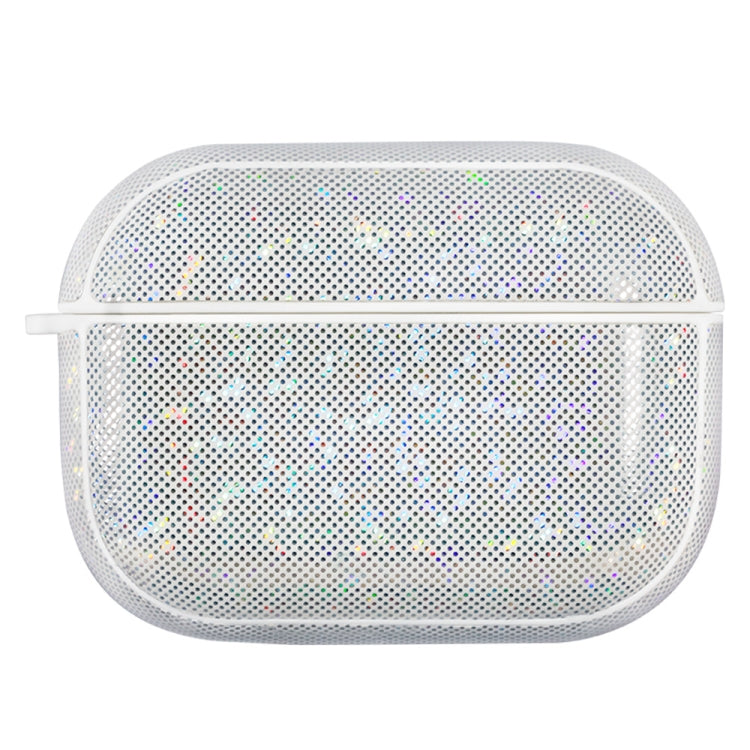 NIILLKIN Anti-fall PU + TPU Shining Protection Glitter Case for AirPods Pro(White) - For AirPods Pro by NILLKIN | Online Shopping South Africa | PMC Jewellery