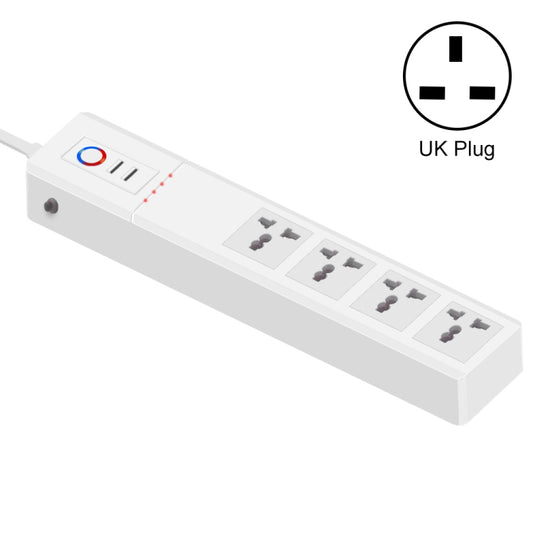 WiFi 10A SM-SO306-M 4 Holes + 2 USB Multi-purpose Smart Power Strip(UK Plug) - Smart Socket by PMC Jewellery | Online Shopping South Africa | PMC Jewellery