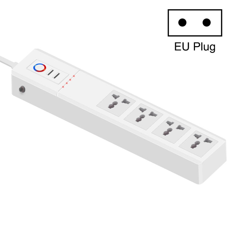 WiFi 16A SM-SO306-M 4 Holes + 2 USB Multi-purpose Smart Power Strip(EU Plug) - Smart Socket by PMC Jewellery | Online Shopping South Africa | PMC Jewellery