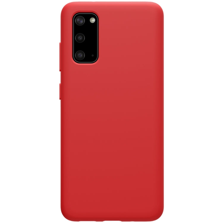 For Galaxy S20 / Galaxy S20 5G NILLKIN Feeling Series Liquid Silicone Anti-fall Mobile Phone Protective Case(Red) - Galaxy Phone Cases by NILLKIN | Online Shopping South Africa | PMC Jewellery