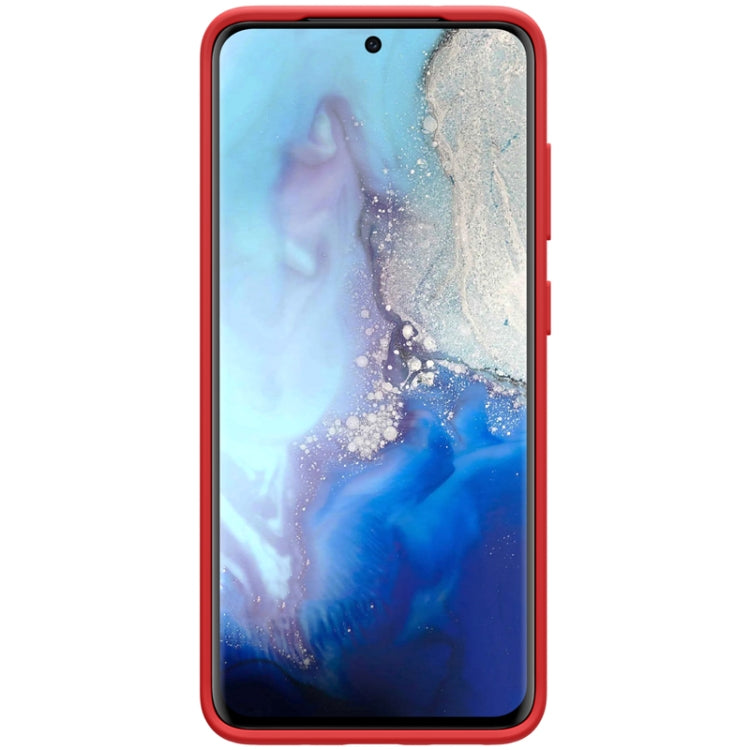 For Galaxy S20 / Galaxy S20 5G NILLKIN Feeling Series Liquid Silicone Anti-fall Mobile Phone Protective Case(Red) - Galaxy Phone Cases by NILLKIN | Online Shopping South Africa | PMC Jewellery