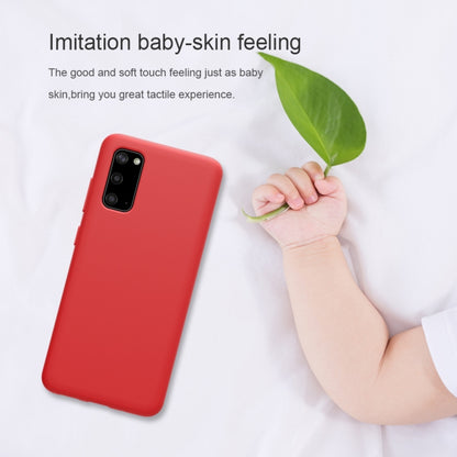 For Galaxy S20 / Galaxy S20 5G NILLKIN Feeling Series Liquid Silicone Anti-fall Mobile Phone Protective Case(Red) - Galaxy Phone Cases by NILLKIN | Online Shopping South Africa | PMC Jewellery