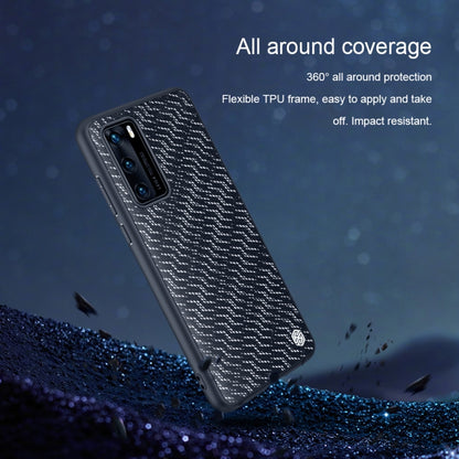 For Huawei P40 NILLKIN Glorious Series TPU + PC 3D Geometric Texture Reflective Mobile Phone Protective Case(Silver Light) - Huawei Cases by NILLKIN | Online Shopping South Africa | PMC Jewellery