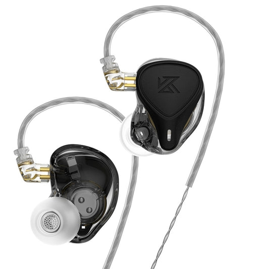 KZ-ZEX PRO 1.2m Electrostatic Coil Iron Hybrid In-Ear Headphones, Style:Without Microphone(Black) - In Ear Wired Earphone by KZ | Online Shopping South Africa | PMC Jewellery