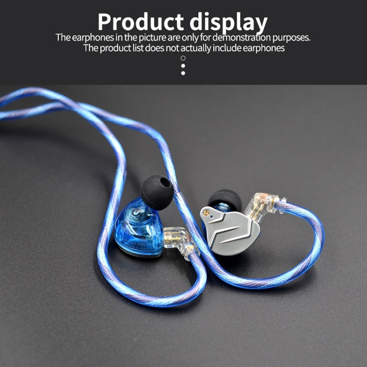 KZ 90-10 2Pin Interface 498 Core DIY Headphone Upgrade Cable,Length: 1.2m(Blue) - Cable & Splitter by KZ | Online Shopping South Africa | PMC Jewellery