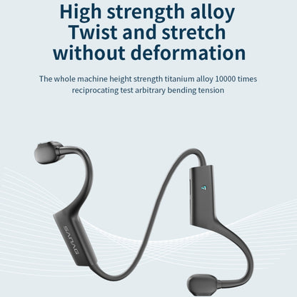 Sanag A7S Bone Conduction Portable Sports Bluetooth Headset(Black) - Sport Earphone by Sanag | Online Shopping South Africa | PMC Jewellery