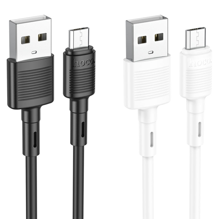 hoco X83 2.4A USB to Micro USB Victory Charging Data Cable，Length：1m(White) - Micro USB Cable by hoco | Online Shopping South Africa | PMC Jewellery