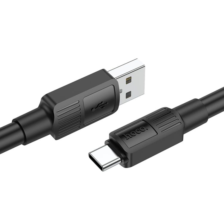 hoco X84 3A USB to USB-C / Type-C Solid Charging Data Cable，Length：1m(Black) - USB-C & Type-C Cable by hoco | Online Shopping South Africa | PMC Jewellery