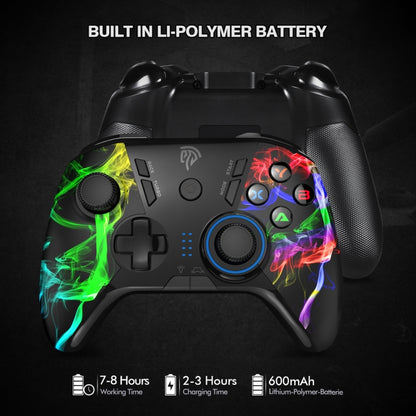 EasySMX ESM-9110 Wireless Joystick Game Controller for Nintendo Switch / PC / PS3 / Android(Colorful Light) - Gamepads by PMC Jewellery | Online Shopping South Africa | PMC Jewellery