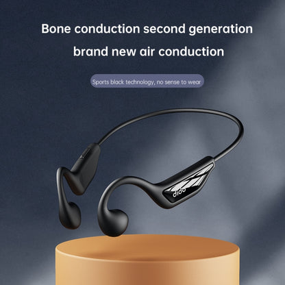 Dido W11S Bone Conduction Waterproof Wireless Bluetooth Sports Earphone(Black) - Sport Earphone by PMC Jewellery | Online Shopping South Africa | PMC Jewellery