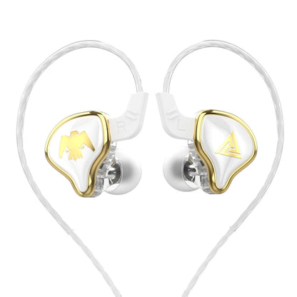 QKZ AK6-Ares Sports In-ear HIFI Wired Control Earphone with Mic(White) - In Ear Wired Earphone by QKZ | Online Shopping South Africa | PMC Jewellery