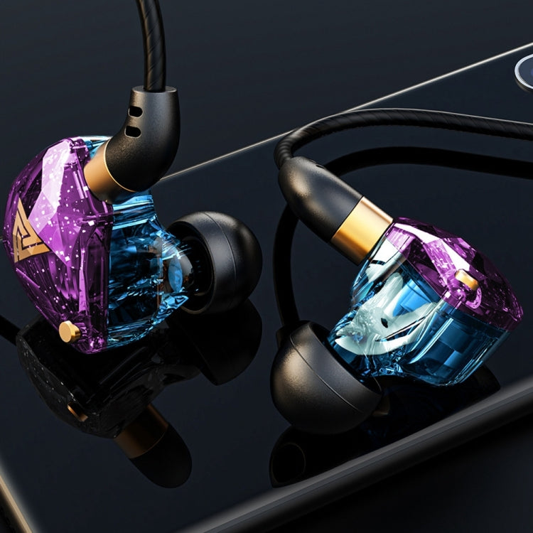 QKZ SK8 3.5mm Sports In-ear Dynamic HIFI Monitor Earphone with Mic(Colorful) - In Ear Wired Earphone by QKZ | Online Shopping South Africa | PMC Jewellery