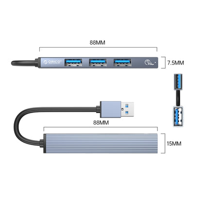 ORICO AH-A13 USB 3.0 x 1 + USB 2.0 x 3 to USB 3.0 HUB Adapter(Space Gray) - USB 3.0 by ORICO | Online Shopping South Africa | PMC Jewellery