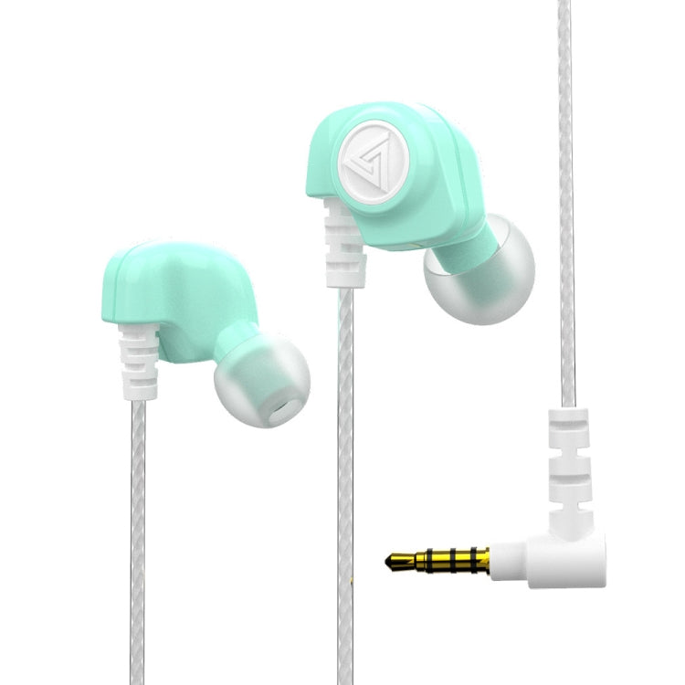 QKZ SK5 In-ear Subwoofer Wire-controlled Music Earphone with Mic(Green) - In Ear Wired Earphone by QKZ | Online Shopping South Africa | PMC Jewellery