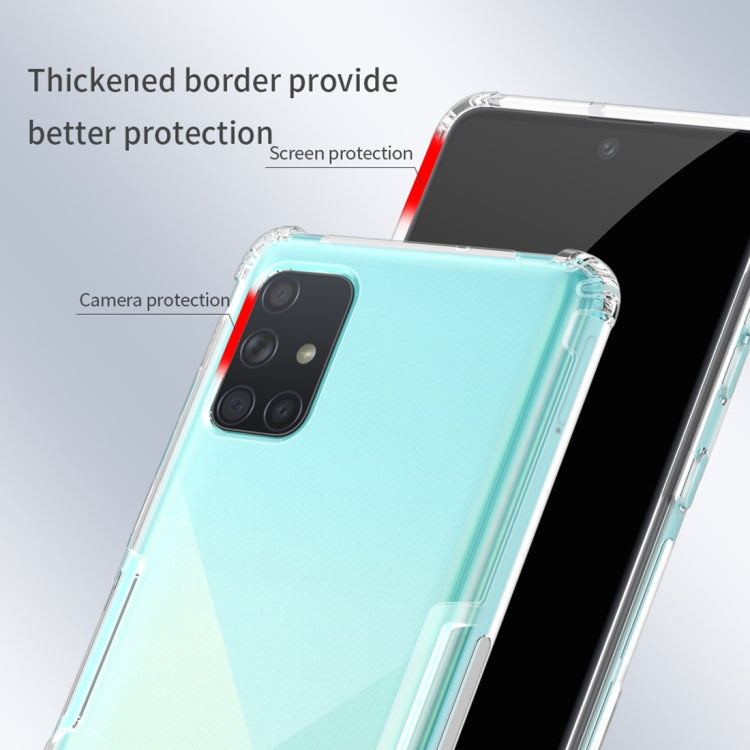 For Galaxy A71 NILLKIN Shockproof TPU Transparent Soft Case(Gray) - Galaxy Phone Cases by NILLKIN | Online Shopping South Africa | PMC Jewellery