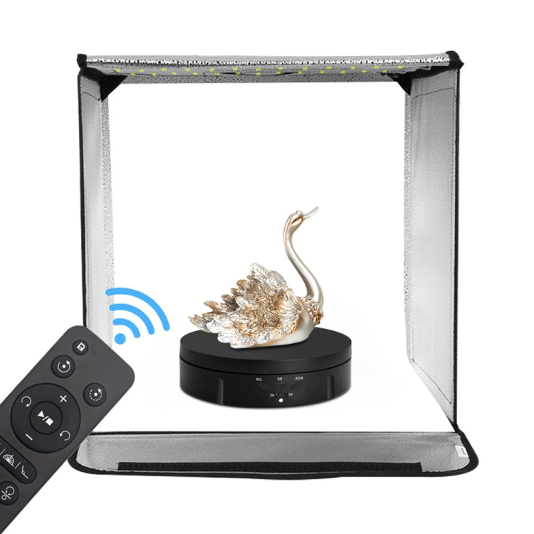 14.6cm Remote USB Electric Rotating Turntable Display Stand, Load: 10kg(Black) -  by PMC Jewellery | Online Shopping South Africa | PMC Jewellery