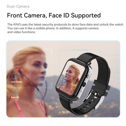 ROGBID KING 1.75 inch Screen 4G LTE Smart Watch Android 9.1OS 4GB+128GB(Black) - Smart Watches by Rogbid | Online Shopping South Africa | PMC Jewellery | Buy Now Pay Later Mobicred