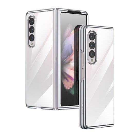 For Samsung Galaxy Z Fold4 SULADA Shockproof Plating PC Transparent Protective Case(Silver) - Galaxy Z Fold4 5G Cases by SULADA | Online Shopping South Africa | PMC Jewellery