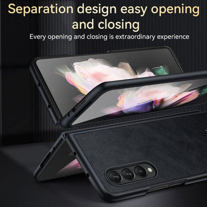 For Samsung Galaxy Z Fold4 SULADA Shockproof TPU + Handmade Leather Protective Case(Brown) - Galaxy Z Fold4 5G Cases by SULADA | Online Shopping South Africa | PMC Jewellery