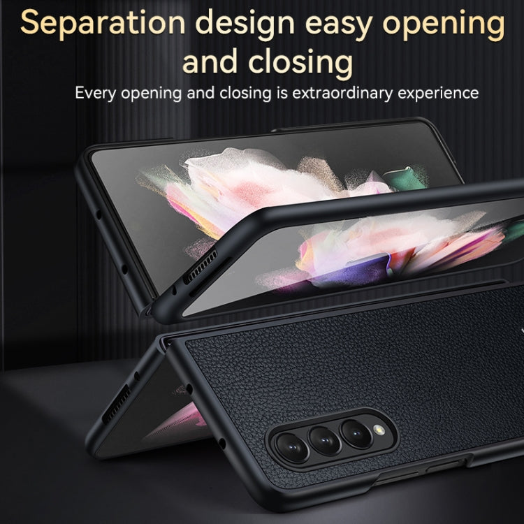 For Samsung Galaxy Z Fold4 SULADA Shockproof TPU + Handmade Leather Phone Case(Brown) - Galaxy Z Fold4 5G Cases by SULADA | Online Shopping South Africa | PMC Jewellery
