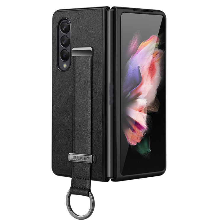 For Samsung Galaxy Z Fold4 SULADA Cool Series PC + Leather Texture Skin Feel Shockproof Phone Case(Black) - Galaxy Z Fold4 5G Cases by SULADA | Online Shopping South Africa | PMC Jewellery