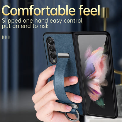 For Samsung Galaxy Z Fold4 SULADA Cool Series PC + Leather Texture Skin Feel Shockproof Phone Case(Black) - Galaxy Z Fold4 5G Cases by SULADA | Online Shopping South Africa | PMC Jewellery