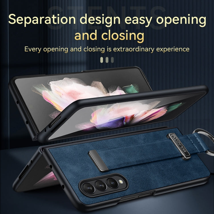 For Samsung Galaxy Z Fold4 SULADA Cool Series PC + Leather Texture Skin Feel Shockproof Phone Case(Black) - Galaxy Z Fold4 5G Cases by SULADA | Online Shopping South Africa | PMC Jewellery