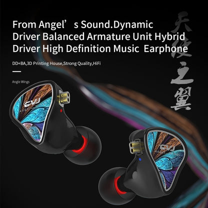 CVJ Angel Wings Hybrid Technology HiFi Music Wired Earphone No Mic - In Ear Wired Earphone by CVJ | Online Shopping South Africa | PMC Jewellery