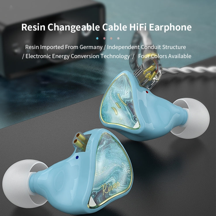 CVJ Hybrid Technology HiFi Music Wired Earphone No Mic(Rosy) - In Ear Wired Earphone by CVJ | Online Shopping South Africa | PMC Jewellery