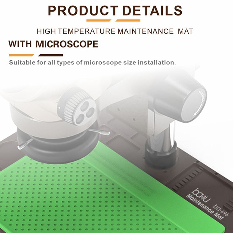 BAKU BA-696 2 in 1 Microscope Maintenance Insulation Pad - Working Mat by BAKU | Online Shopping South Africa | PMC Jewellery