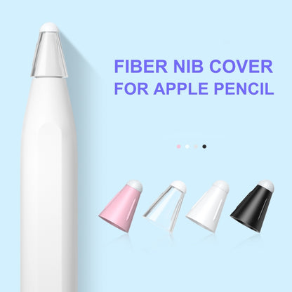 8 PCS / Set Fiber Texture Nib Protector For Apple Pencil(Transparent) - Pencil Accessories by PMC Jewellery | Online Shopping South Africa | PMC Jewellery