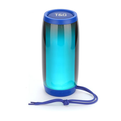 T&G TG335 1800mAh Portable Color LED Wireless Bluetooth Speaker(Blue) - Desktop Speaker by T&G | Online Shopping South Africa | PMC Jewellery