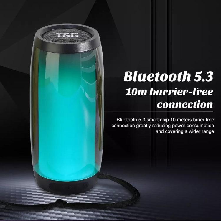 T&G TG335 1800mAh Portable Color LED Wireless Bluetooth Speaker(Black) - Desktop Speaker by T&G | Online Shopping South Africa | PMC Jewellery