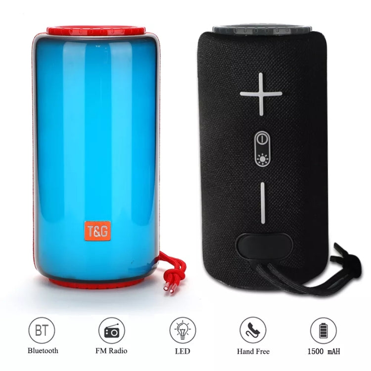 T&G TG639 10W Portable LED Light TWS Wireless Bluetooth Speaker(Blue) - Mini Speaker by T&G | Online Shopping South Africa | PMC Jewellery