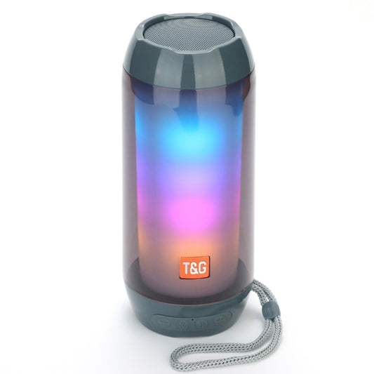 T&G TG643 Portable LED Light Waterproof Subwoofer Wireless Bluetooth Speaker(Grey) - Waterproof Speaker by T&G | Online Shopping South Africa | PMC Jewellery