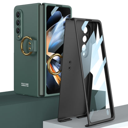 For Samsung Galaxy Z Fold4 GKK Ultra-thin PC Full Coverage Phone Case with Ring Holder(Dark Green) - Galaxy Z Fold4 5G Cases by GKK | Online Shopping South Africa | PMC Jewellery