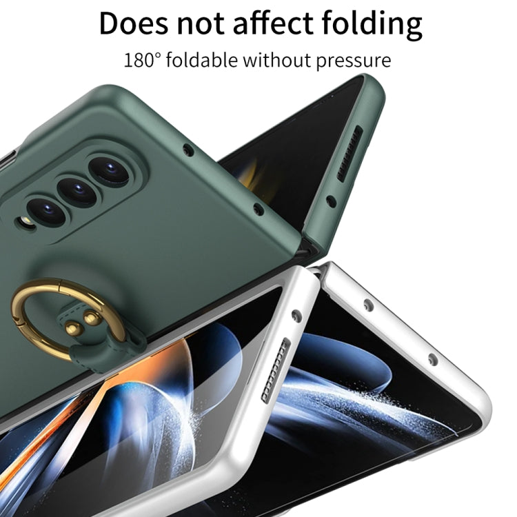 For Samsung Galaxy Z Fold4 GKK Ultra-thin PC Full Coverage Phone Case with Ring Holder(Blue) - Galaxy Z Fold4 5G Cases by GKK | Online Shopping South Africa | PMC Jewellery