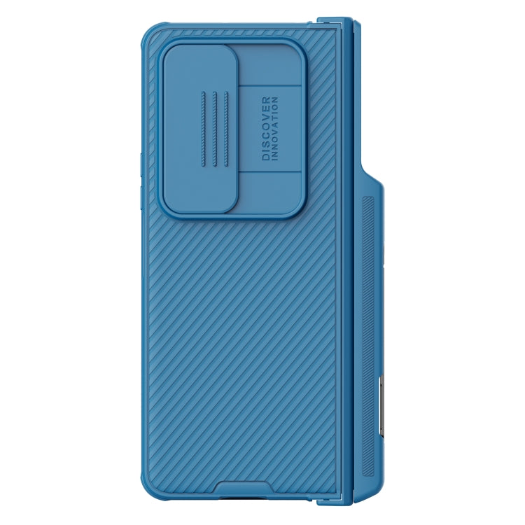 For Samsung Galaxy Z Fold4 5G NILLKIN Black Mirror Pro Series Camshield PC Phone Case with Pen Slot, Set Version(Blue) - Galaxy Z Fold4 5G Cases by NILLKIN | Online Shopping South Africa | PMC Jewellery