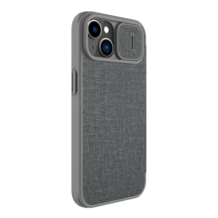 For iPhone 14 Plus  NILLKIN QIN Series Pro Leather Phone Case(Grey) - iPhone 14 Plus Cases by NILLKIN | Online Shopping South Africa | PMC Jewellery