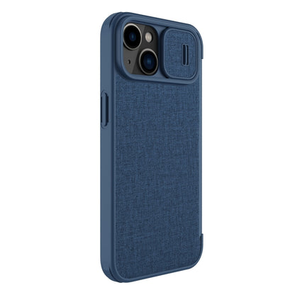 For iPhone 14 Plus  NILLKIN QIN Series Pro Leather Phone Case(Blue) - iPhone 14 Plus Cases by NILLKIN | Online Shopping South Africa | PMC Jewellery